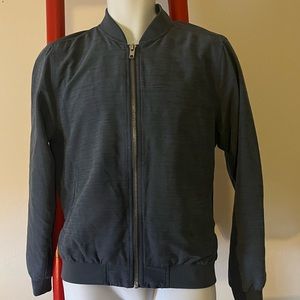 TOPMAN Blue Full Zip Bomber Jacket X Size : Small